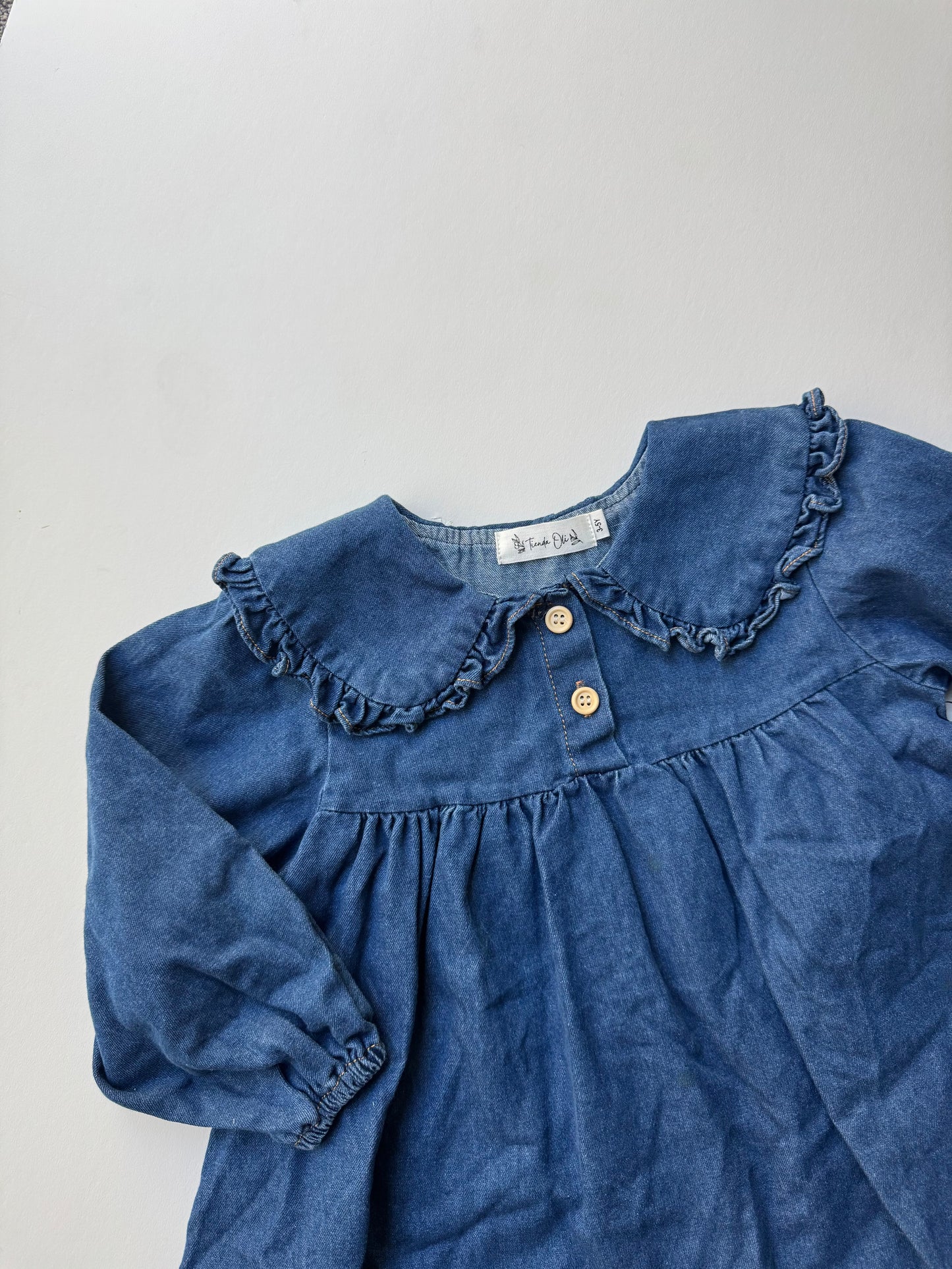Denim Collar Dress