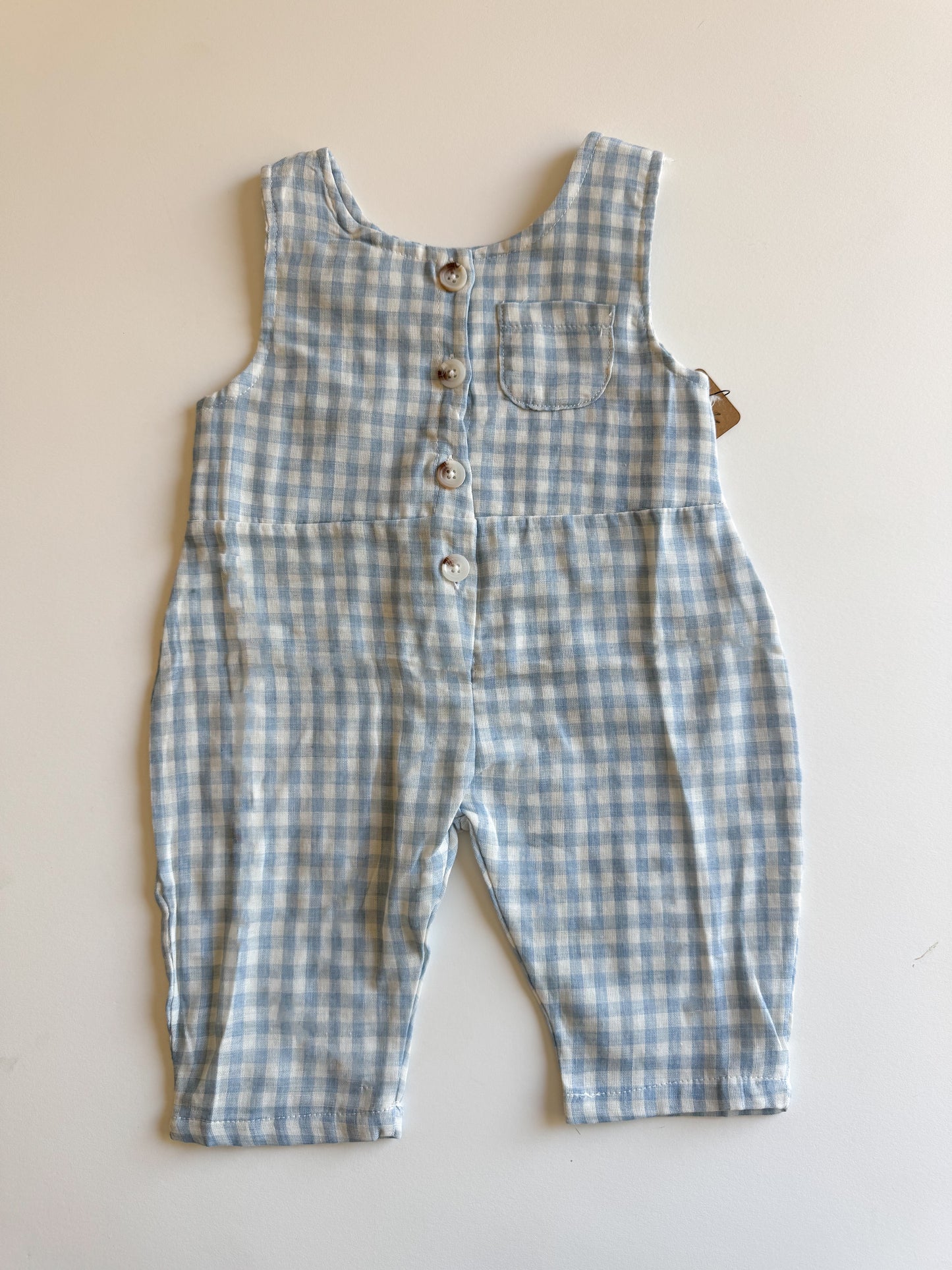 Gingham Overalls