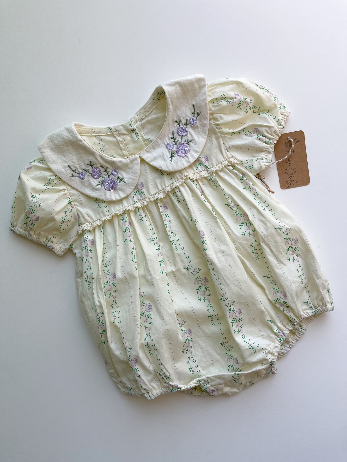 Lavender Floral Romper