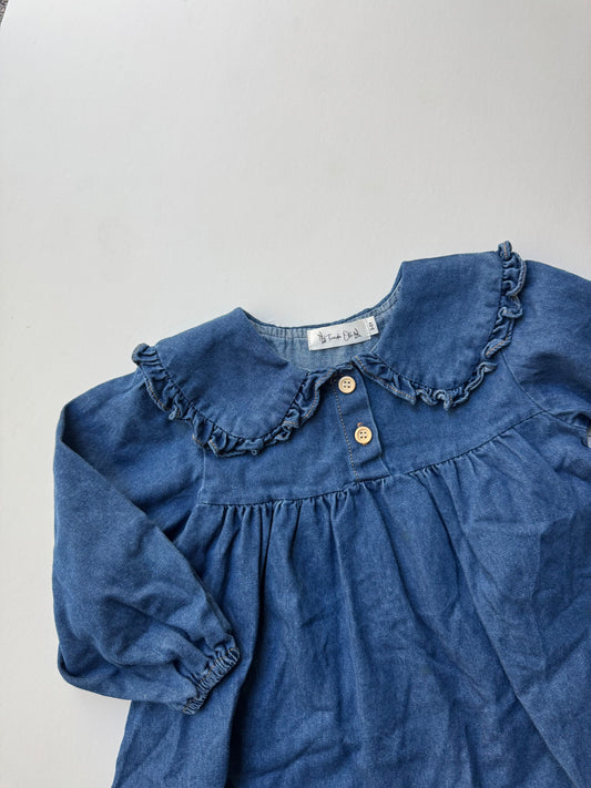 Denim Collar Dress