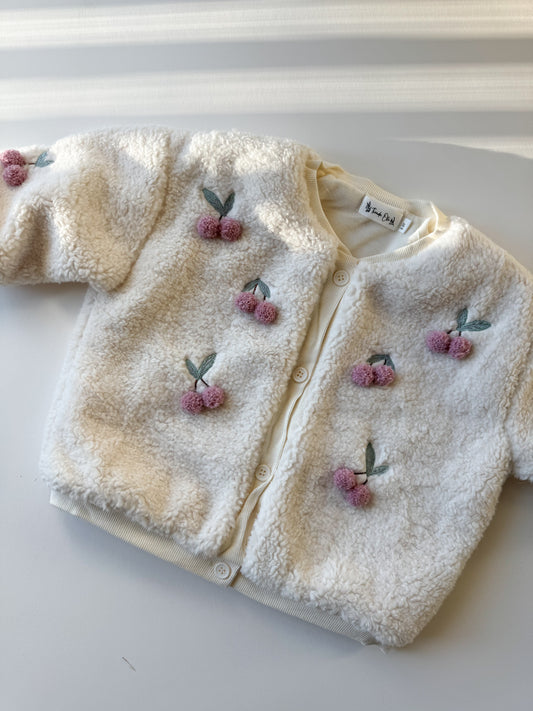 Cherry Sherpa jacket