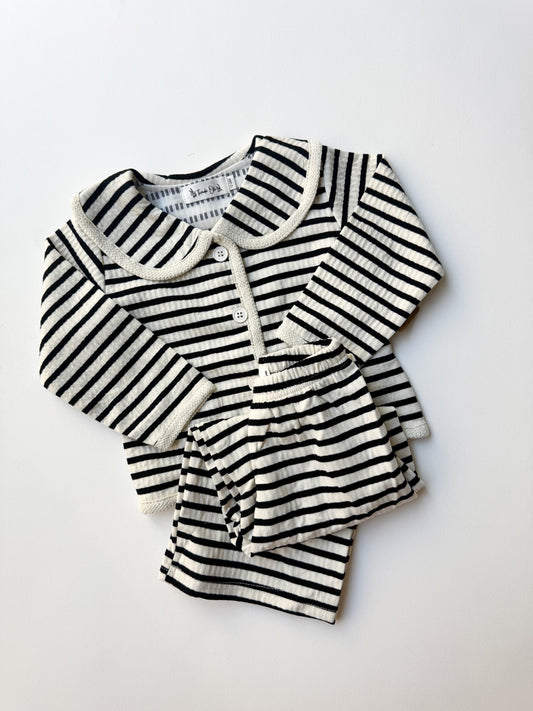 Striper Peterpan Collar Set