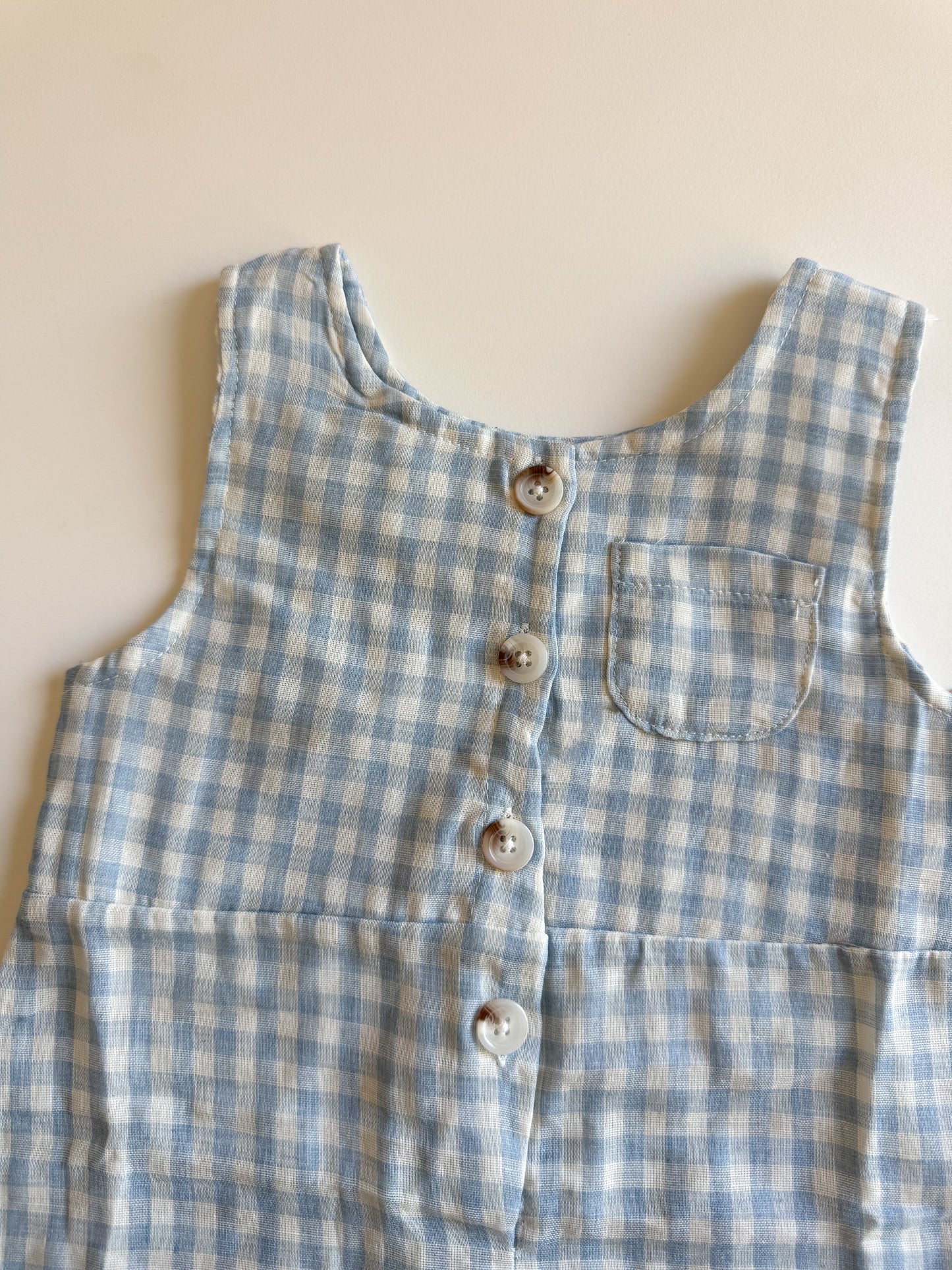 Gingham Overalls