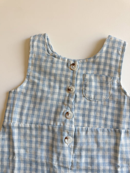 Gingham Overalls